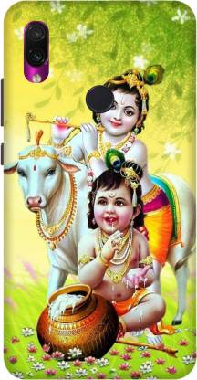 Kotuku Back Cover for Mi Redmi Note 7 Printed Kanha, Lord Krishna Back Cover