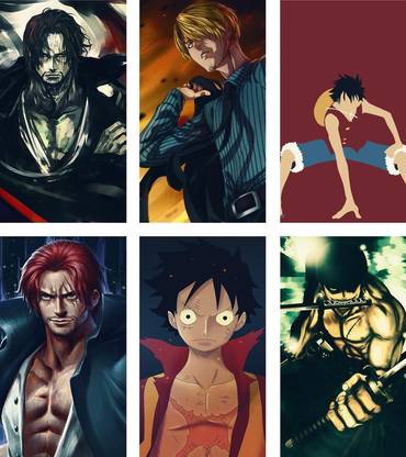 Combo Of 6 Anime Wall Poster One Piece Anime Poster Paper Print Animation Cartoons Posters In India Buy Art Film Design Movie Music Nature And Educational Paintings Wallpapers At Flipkart Com