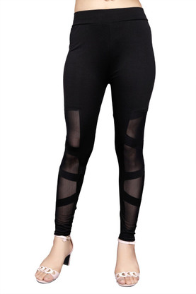 black netted leggings