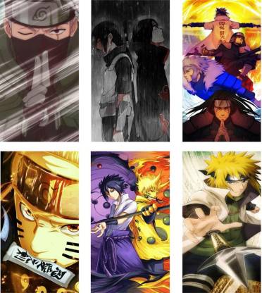 combo of 6 naruto premium wall poster anime poster for room(no need of  tape) Paper Print - Animation & Cartoons posters in India - Buy art, film,  design, movie, music, nature and