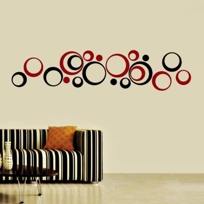 Crystalsign Round Circle Design Wall, Round Wall Stickers