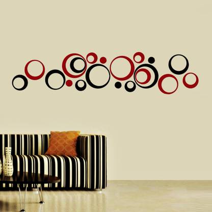 Crystalsign Round Circle Design Wall Sticker For In India At Flipkart Com Crystalsign Round Circle Design Wall, Round Wall Stickers