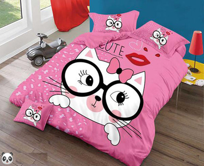 double bed sheet cartoon 3d