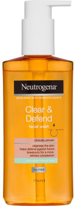 clear and defend face wash