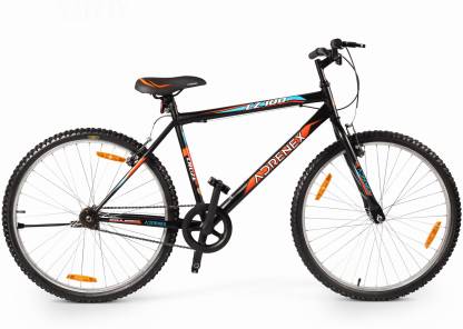 Adrenex by Flipkart CZ100 26 T 99% Assembled Hybrid Cycle/City Bike  (Single Speed, Black)
