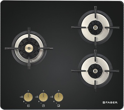 faber 3 burner glass hob
