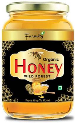 Farmity Organic Wild Forest Honey 100% Natural & Pure Honey (500gm)