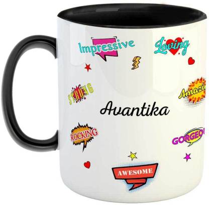 FABTODAY Best Gift for Birthday Name - Avantika Ceramic Coffee Mug Price in  India - Buy FABTODAY Best Gift for Birthday Name - Avantika Ceramic Coffee  Mug online at 