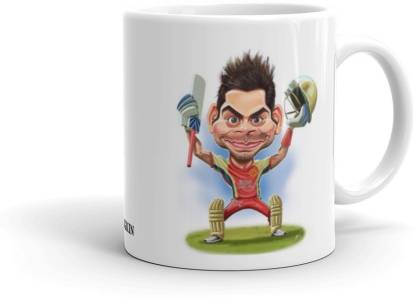 MUGKIN Virat Kohli Indian Cricket Team Captain Cartoon Printed Ceramic  Coffee Mug Price in India - Buy MUGKIN Virat Kohli Indian Cricket Team  Captain Cartoon Printed Ceramic Coffee Mug online at 