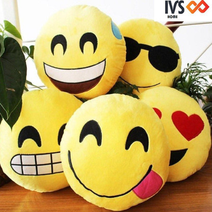 smiley cushions set