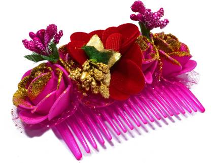 DLASSIE TRENDS Artificial Flower Juda Comb Clip Hair Accessories For Women Girls Bun Styling Wedding Party Wear Traditional Fancy Side Jura Hair Accessory Set Price in India - Buy DLASSIE TRENDS Artificial DLASSIE TRENDS Artificial Flower Juda Comb Clip Hair Accessories For Women Girls Bun Styling Wedding Party Wear Traditional Fancy Side Jura Hair Accessory Set Price in India - Buy DLASSIE TRENDS Artificial
