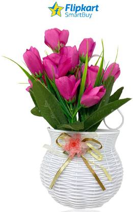 Flipkart Smartbuy Wall Hanging Decor For Home Purple Rose Artificial Flower With Pot Price In India Buy Flipkart Smartbuy Wall Hanging Decor For Home Purple Rose Artificial Flower With Pot Online