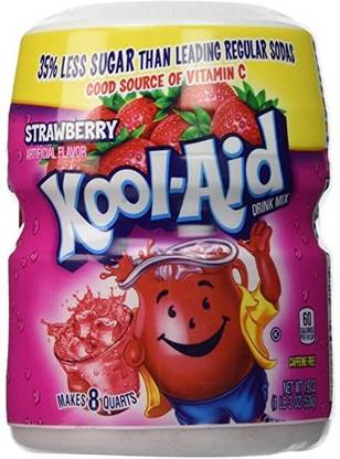 kool aid Drink Mix Strawberry Flavor 538g Energy Drink