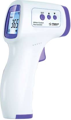 Flipkart SmartBuy Health Plus Infrared Thermometer with batteries  (White, Purple)