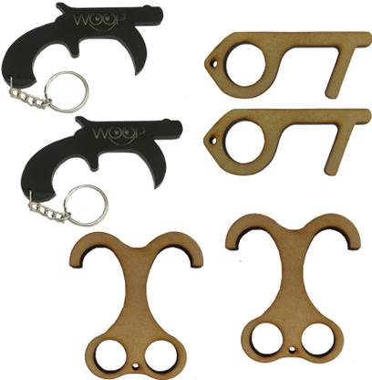 Woop Door Opener Key Tool Touch Free Touchless Hand Keychain Safe Surface Contact Contactless Button Pusher Woop Door Opener Key Tool Touch Free Touchless Hand Keychain Safe Surface Contact Contactless Button Pusher