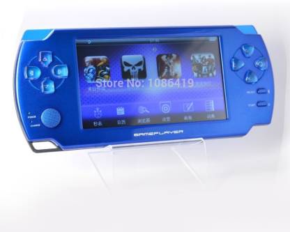 Rock Psp Blue Color Handheld Gaming Console With Camera And Tf Card Slot Support Upto 64 Gb Psp Blu Hgy5 1 Gb With Super Mario Angry Birds Super Race Metal Slug Price In India