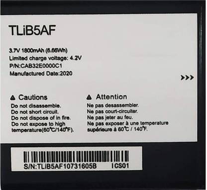 rjr mobile battery for vodafone wifi dongle alcatel one touch alcatel tcl s800 one touch 997d ot 997d smart ot 5035 x pop c5 5036d tlib5af
