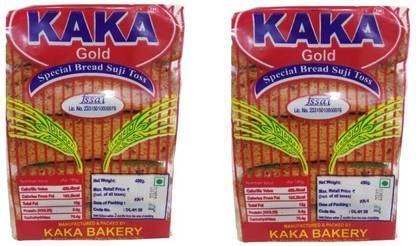 KAKA Special Bread Suji Toss, Pack of 2 (400gm Each) NA flavored Sooji ...