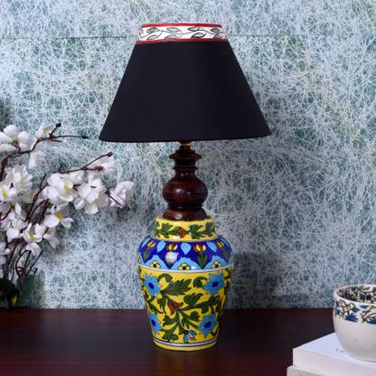 Unravel India Blue Pottery Mugal Art Ceramic Matka Decorative Lamp Table In At Flipkart Com Unravel India Blue Pottery Mugal Art, Ceramic Table Lamps India