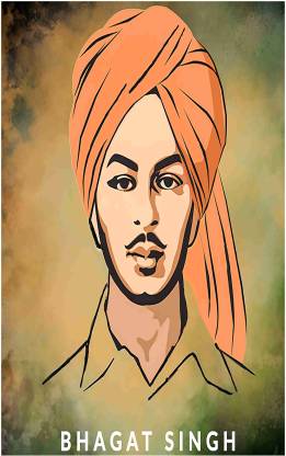 Bhagat Singh Poster for Room M35 Paper Print - Personalities posters in ...