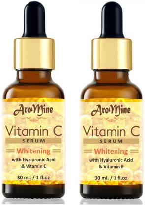 AroMine Vitamin C Serum - Skin Whitening & Anti Ageing Face Serum -30ML-Packof-2-Bottle-