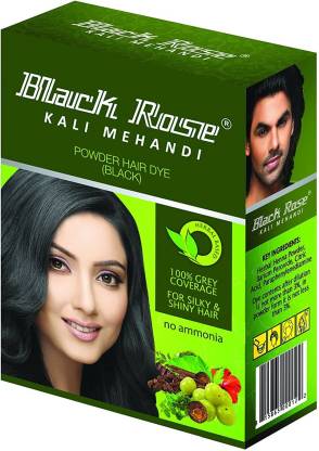 black rose Kali Mehandi Hair Dye (Black) (Pack of 10 ) , BLACK - Price in  India, Buy black rose Kali Mehandi Hair Dye (Black) (Pack of 10 ) , BLACK  Online