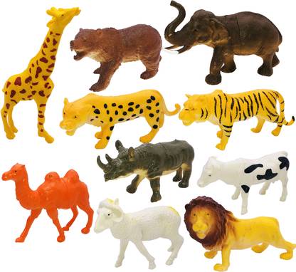 Toyify Pack Of 10 Animals Figures Toys, Realistic Small Size Animal Figurines Vinyl Plastic Jungle Animals Toyify Pack Of 10 Animals Figures Toys, Realistic Small Size Animal Figurines Vinyl Plastic Jungle Animals