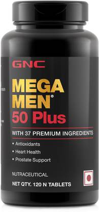 gnc mega men 50 plus 120 tablets