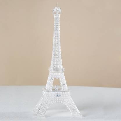 5 1/2" Light weight Highly Detailed Eiffel Tower -Gold Glittered Ornament 