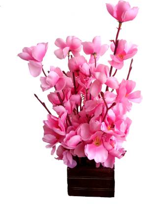 Flipkart Perfect Homes Artificial Pink Flower Pot For Home Decor 10 Inch 25cm Small Pink Brown Orchids Artificial Flower With Pot Price In India Buy Flipkart Perfect Homes Artificial Pink Flower