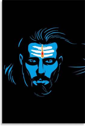 Mahadev Lord Shiva Canvas Art Inspirational Design Awesome Motivational &  Quirky Painting Art Wall Poster, Posters Frame Not Included, (12 inch X 18  inch Rolled) Fine Art Print - Art & Paintings