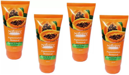 nature's pigmentation removal perfect papaya face wash
