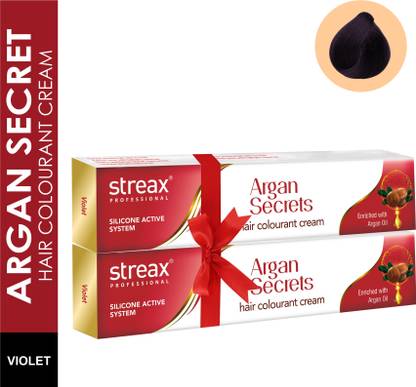 Streax Argan Secrets Hair Colourant Cream Pack 2 , Violet - Price in India, Buy Streax Argan Secrets Hair Colourant Cream Pack 2 , Violet Online In India, Reviews, Ratings & Features Streax Argan Secrets Hair Colourant Cream Pack 2 , Violet - Price in India, Buy Streax Argan Secrets Hair Colourant Cream Pack 2 , Violet Online In India, Reviews, Ratings & Features