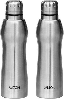 Milton Puro 1000 Stainless Steel Fridge Water Bottle Set Of 2 1000 Ml Bottle Buy Milton Puro 1000 Stainless Steel Fridge Water Bottle Set Of 2 1000 Ml Bottle Online At