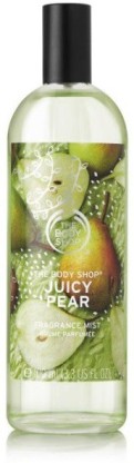 juicy pear fragrance mist body shop