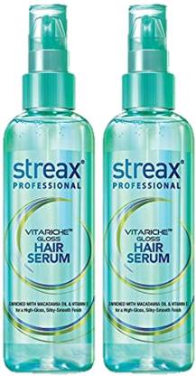 Streax Professional VitaRiche Gloss Hair Serum Pack Of 2 100 ml - Price in  India, Buy Streax Professional VitaRiche Gloss Hair Serum Pack Of 2 100 ml  Online In India, Reviews, Ratings & Features 