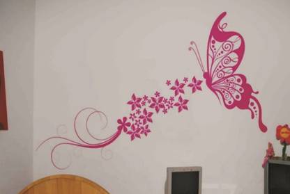pic Butterfly Wall Painting Images corazon reusable wall painting butterfly flowers stencil 24 x 40 inches 36052 beautiful butterfly stencil