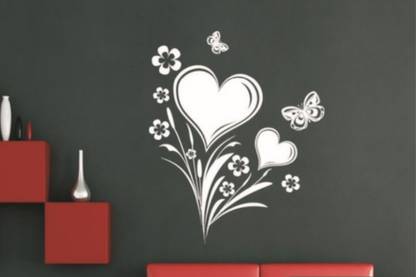 Corazon Heart with flower Wall Design Stencils For Wall Painting For Home  Wall Decoration – Suitable For Room Decor And Craft(24 inch x 40 inch) ...