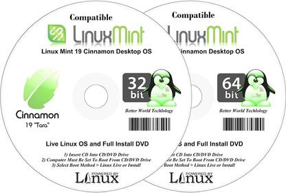 Compatible Linux Mint 2 Disc DVD Set Bonus Linux applications ...