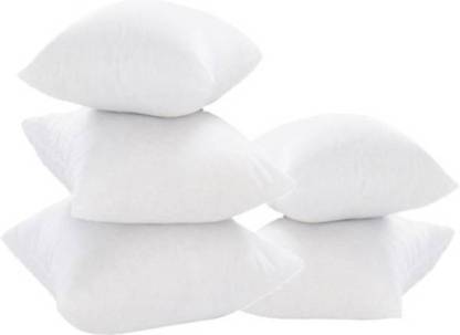 rishal Polyester Fibre Solid Cushion Pack of 5