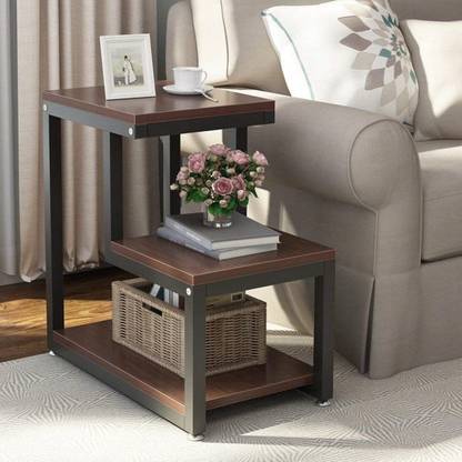 Brookwood Sheesham Wood Metallic Sofa Side End Table For Living Room Solid In India Brookwood Sheesham Wood Metallic Sofa, Living Room Furniture Wood Side Table