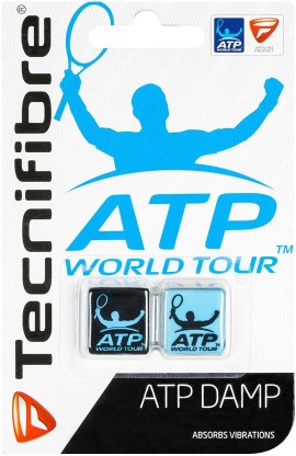 Blue Neon Black Tecnifibre ATP Damp Tennis Racket Dampeners 2 Pack 