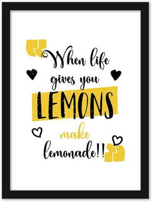 Motivational Quotes Frames When Life Gives You Lemon Motivational Posters For Office Wall School Enterpreneur Classroom