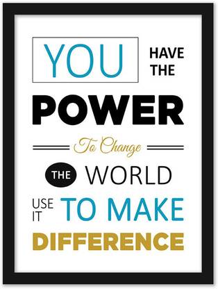 Motivational Quotes Frames You Have The Power Motivational Posters For Office Wall School Enterpreneur Classroom