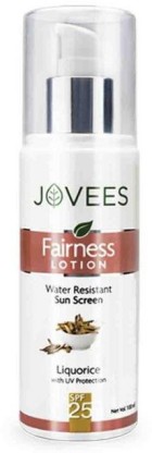 jovees fairness lotion water resistant sun screen