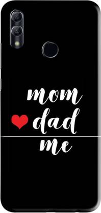Dugvio Back Cover for Printed Colorful Designer Mom and Dad Back Case Cover For Honor 8C
