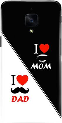 Dugvio Back Cover for Printed Colorful Designer Mom and Dad Back Case Cover For OnePlus 3T