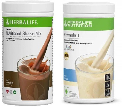 HERBALIFE Pack Of 2 Formula 1 Nutrition Shake Mix (Chocolate And Kulfi ...