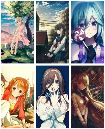 wall poster of anime girls for girls room-Set of 6 Paper Print - Animation  & Cartoons posters in India - Buy art, film, design, movie, music, nature  and educational paintings/wallpapers at 