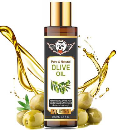 7 FOX 100% Pure & Organic Olive Oil for Hair, Skin & Body-100ML Hair Oil -  Price in India, Buy 7 FOX 100% Pure & Organic Olive Oil for Hair, Skin &